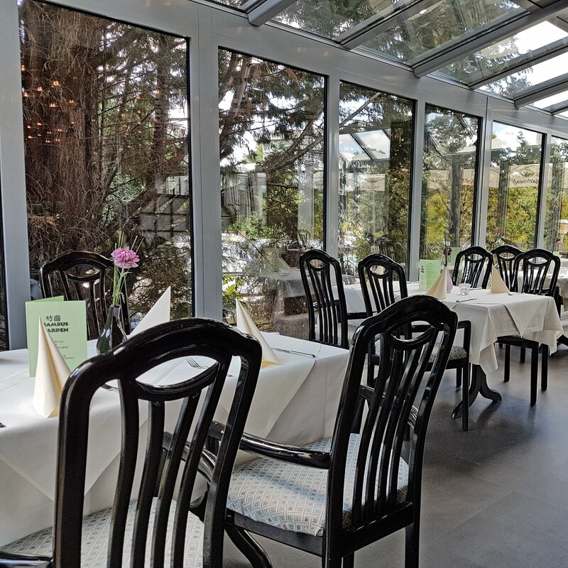Wintergarten des Bambus Garden